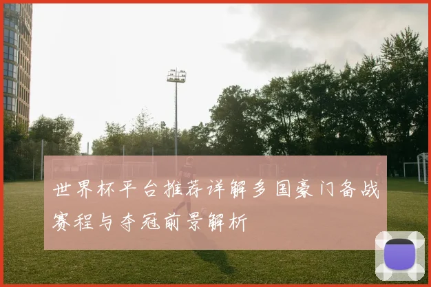 世界杯平台推荐详解多国豪门备战赛程与夺冠前景解析